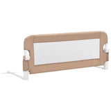 Toddler Safety Bed Rail Taupe 102x42 cm Polyester - Front View
