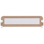 Toddler Safety Bed Rail Taupe 150x42 cm Polyester
