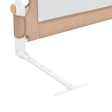 Toddler Safety Bed Rail Taupe 150x42 cm Polyester - Rear View