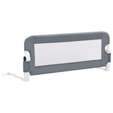 Toddler Safety Bed Rail Grey 102x42 cm Polyester - Front View