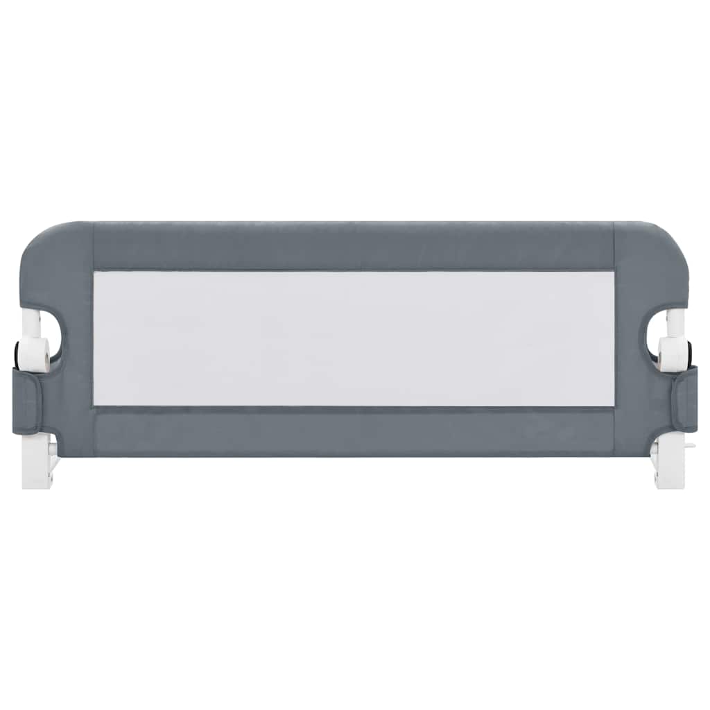 Toddler Safety Bed Rail Grey 102x42 cm Polyester