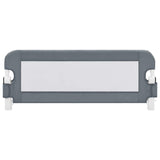 Toddler Safety Bed Rail Grey 102x42 cm Polyester - Side View