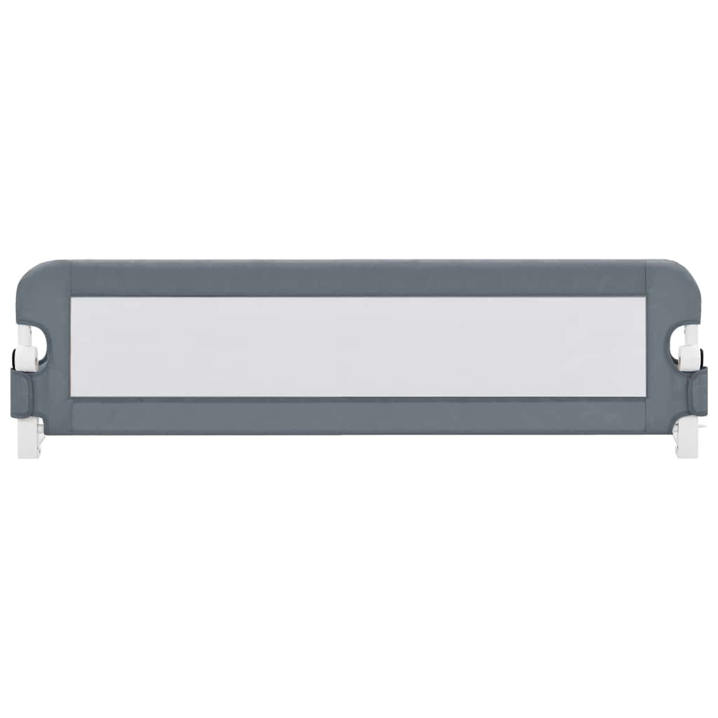 Toddler Safety Bed Rail Grey 150x42 cm Polyester
