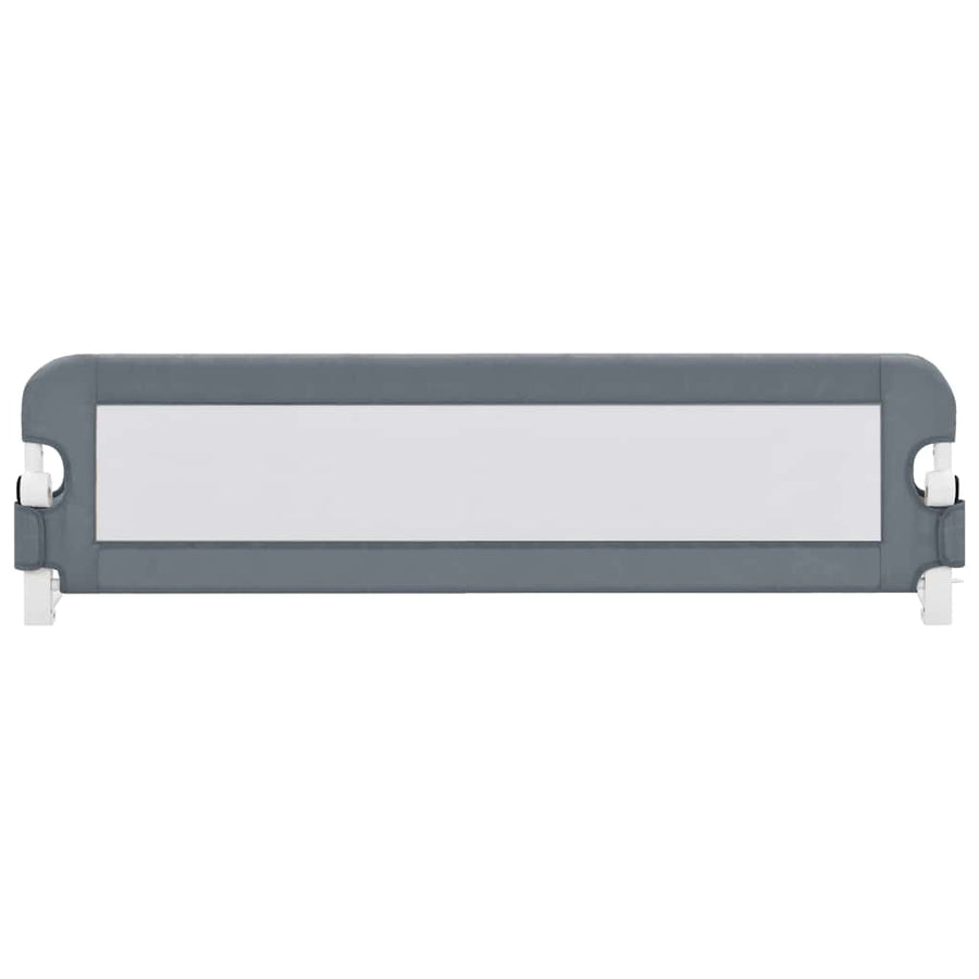 Toddler Safety Bed Rail Grey 150x42 cm Polyester
