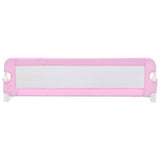 Toddler Safety Bed Rail Pink 120x42 cm Polyester