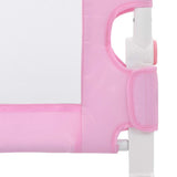 Toddler Safety Bed Rail Pink 120x42 cm Polyester - 45-Degree Angle