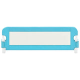 Toddler Safety Bed Rail Blue 120x42 cm Polyester - Side View