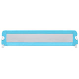 Toddler Safety Bed Rail Blue 180x42 cm Polyester - Side View