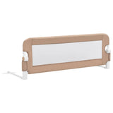 Toddler Safety Bed Rail Taupe 120x42 cm Polyester - Front View