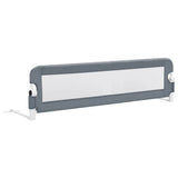 Toddler Safety Bed Rail Grey 120x42 cm Polyester