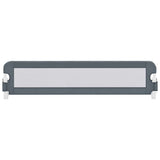 Toddler Safety Bed Rail Grey 180x42 cm Polyester - Side View