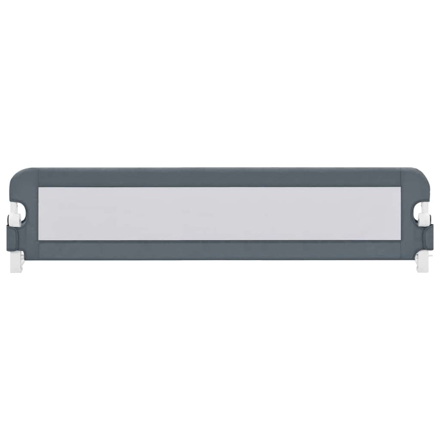 Toddler Safety Bed Rail Grey 180x42 cm Polyester