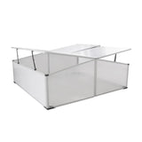 Cold Frame 4 Lids 108x41x110 Cm - Front View