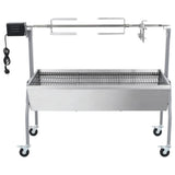 Electric BBQ Rotisserie Stainless Steel - Front View