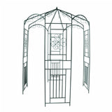 Garden Arch 250 cm Dark Green - Front View