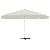 Garden Parasol White Aluminium 500 cm