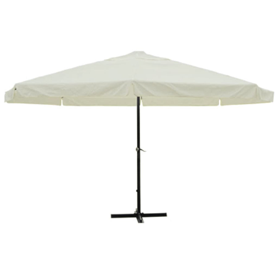 Garden Parasol White Aluminium 500 cm
