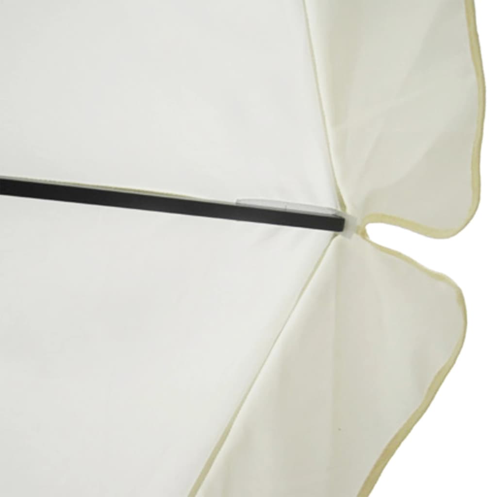 Garden Parasol White Aluminium 500 cm