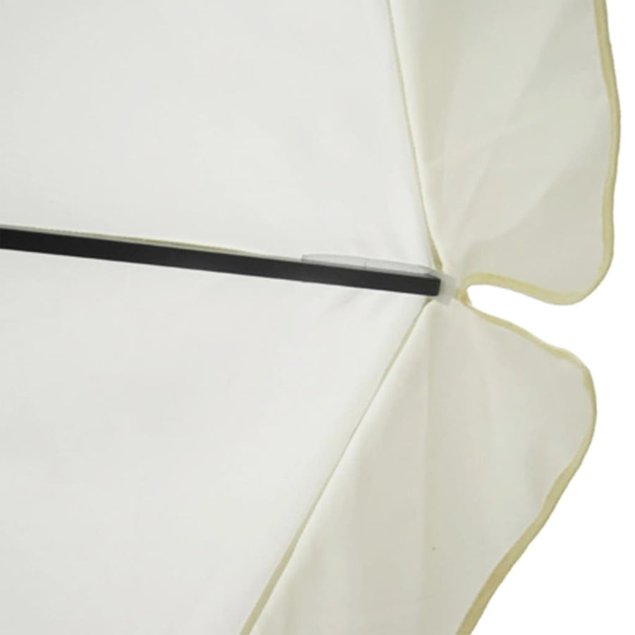 Garden Parasol White Aluminium 500 cm