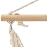 Hammock Chair Cream 100x80 cm - Side View