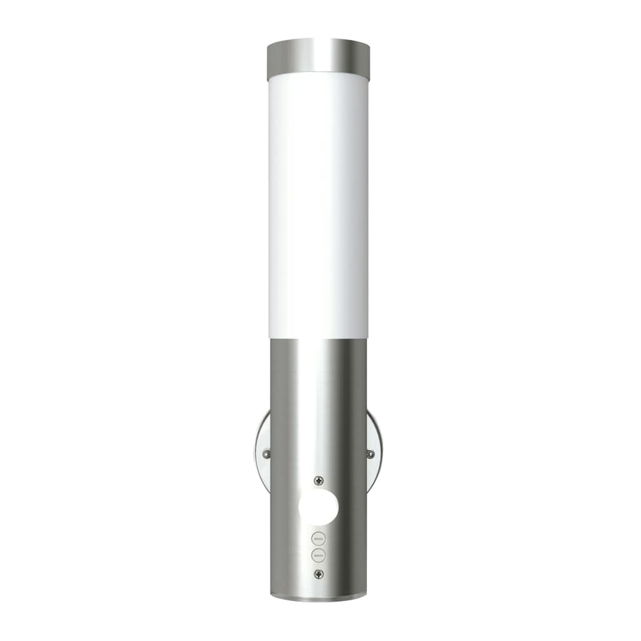 Outdoor Wall Lamp with Motion Detector Stainless Steel