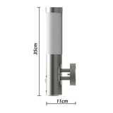 Outdoor Wall Lamp with Motion Detector Stainless Steel