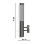 Outdoor Wall Lamp with Motion Detector Stainless Steel