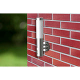 Outdoor Wall Lamp with Motion Detector Stainless Steel - Side View