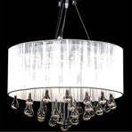 Chandelier with 85 Crystals White