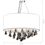 Chandelier with 85 Crystals White