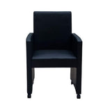 Dining Chairs 2 pcs Black Faux Leather