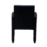 Dining Chairs 2 pcs Black Faux Leather