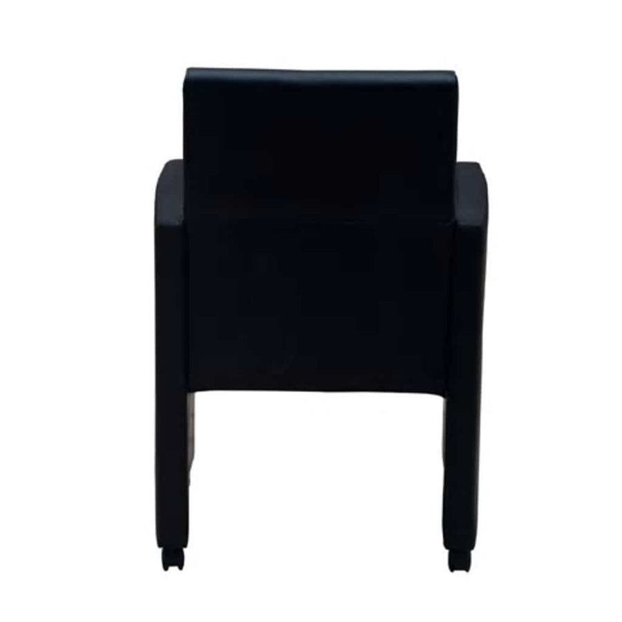 Dining Chairs 2 pcs Black Faux Leather
