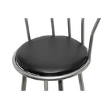 Bar Stools 2 pcs Black Faux Leather