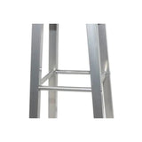 Bar Stools 2 pcs Metal with MDF Seat - Front View