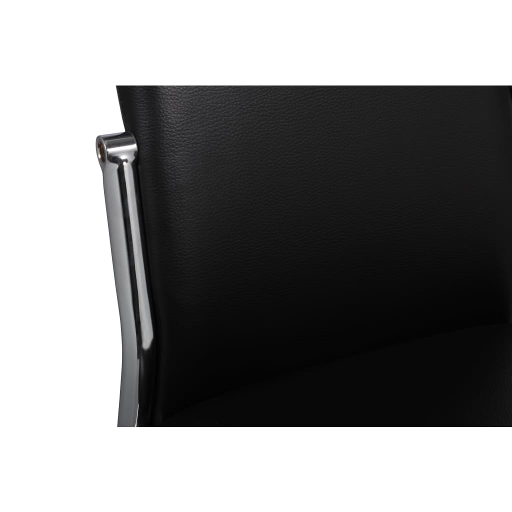 Dining Chairs 4 pcs Black Faux Leather
