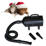 Dog Hair Dryer with 3 Nozzles Black 2400 W - 45-Degree Angle