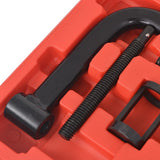 Valve Spring Compressor 10-Piece Tool Set - Top-Down View