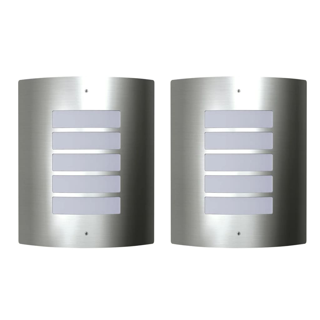 2 Stainless Steel Waterproof Wall Lights 60W