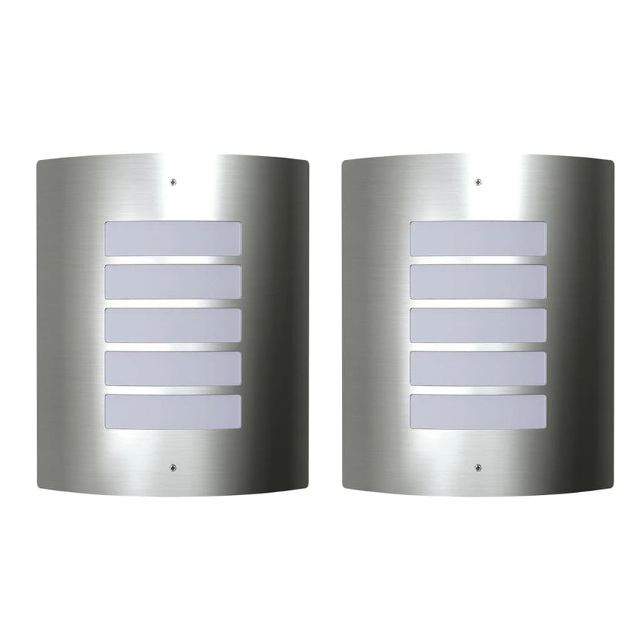 2 Stainless Steel Waterproof Wall Lights 60W