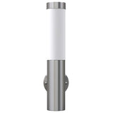 2 Stainless Steel Waterproof Wall Garen Lights - Top-Down View