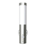 Outdoor Wall Lamps 2 pcs with Motion Detector Stainless Steel - Front View