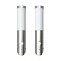 2 Motion Detector Stainless Steel Wall Lights