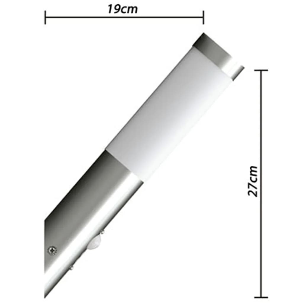 2 Motion Detector Stainless Steel Wall Lights