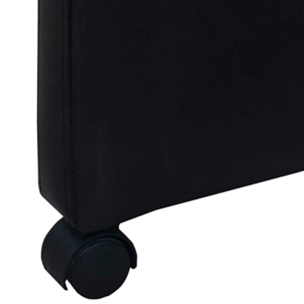 Dining Chairs 6 pcs Black Faux Leather