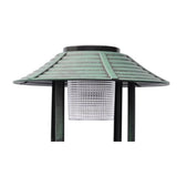 Bird Bath/ Feeder with Solar Light - Front View