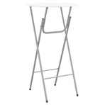 Bar Tables 4 pcs with MDF Tabletop White