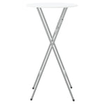 Bar Tables 4 pcs with MDF Tabletop White