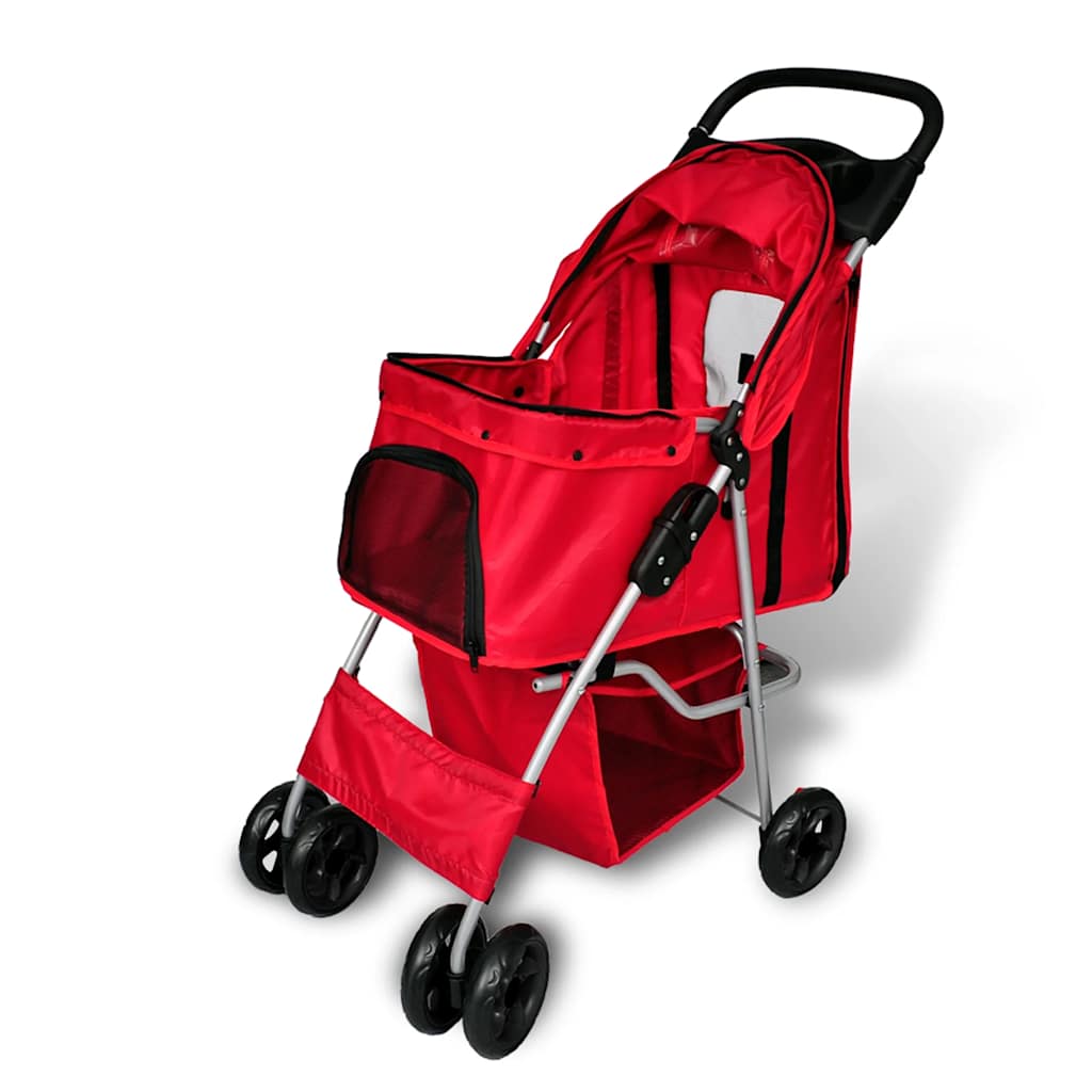 dog stroller red