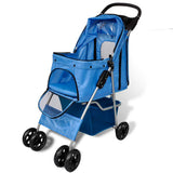 dog stroller blue